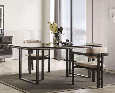 Luxus Set für Esszimmer Esstisch und 4x Stuhle Moderner Stil Holz möbel