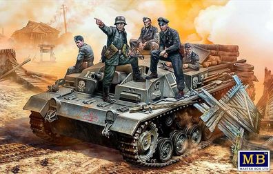 Masterbox SET ! GERMAN StuG III Crew, WWII