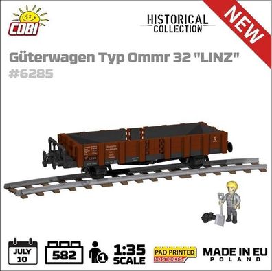 Cobi 6285 - Historical Collection - Güterwagen Typ Ommr 32 Linz - Neu