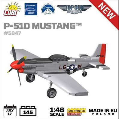 Cobi 5847 - TOP GUN Maverick - Mustang P-51D - Neu
