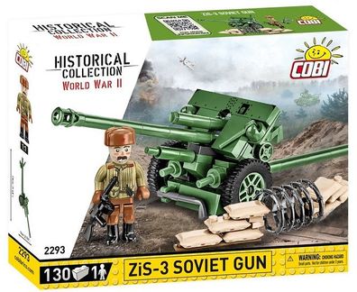 Cobi 2293 - Historical Collection - Worls War II - ZIS 3-76MM Division Gun M1942