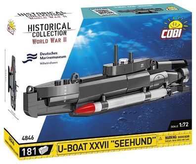 Cobi 4846 - Historical Collection - World War II - U-BOOT XXVII "Seehund" - Neu