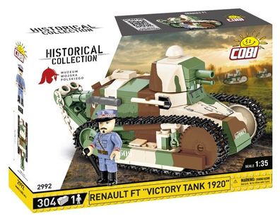 Cobi 2992 - Historical Collection - Renault FT "Victory Tank 1920" - Neu