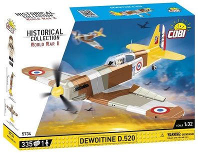 Cobi 5734 - Historical Collection - World War II - Dewoitine D.520 - Neu