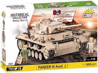 Cobi 2562 - Historical Collection - World War II - Panzer III Ausf. J - Neu