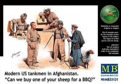 Masterbox SET ! US MODERN Tankmen IN Afghanistan