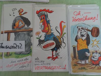 Primus Maxi Grußkarten West Germany nicht so verbissen vertragen Verzeihung peinlich