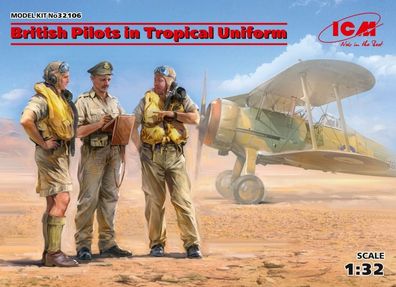 ICM Figurenset ! British Pilots in Tropical Uniform (1939-1943)