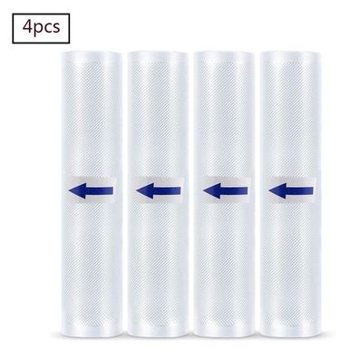 Vakuumrollen 4 Rollen 28 x 500cm Folienrollen BPA-Frei für alle Vakuumierer,