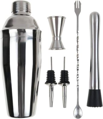 Cocktail Shaker Set , Professional 6 Stück Edelstahl Cocktail Barware stellen