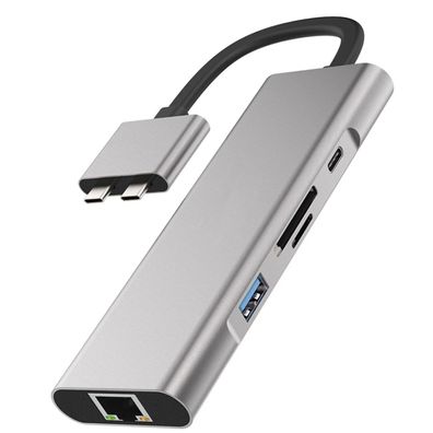 Sitecom Dual USB-C Multiport Pro Adapter für Macbook Pro / Air Dockingstation