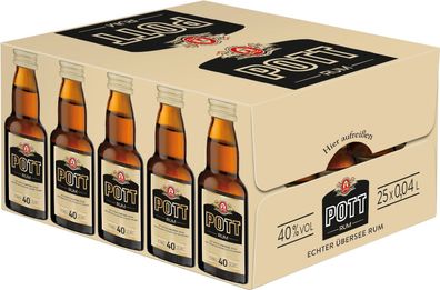 POTT Rum 40 % 25 x 0,04 L