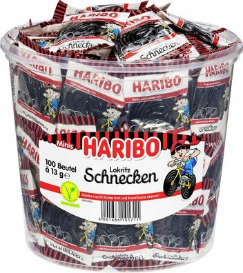 Haribo Lakritz Schnecken Mini 100ST 1,27kg