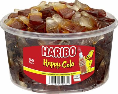 Haribo Happy Cola, Colafläschchen, Fruchtgummi, 150 Stück 1,2KG