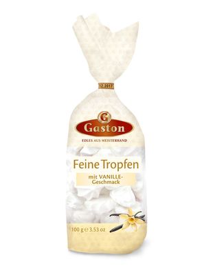 Gaston Feine Tropfen Schaumzucker mit Vanille 100g