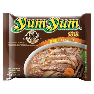 YumYum Rindfleisch Instant Nudelsuppe 30 x 60g im Karton