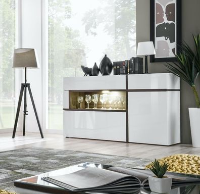Kommode Designer Modern Wohnzimmer Luxus Holzkommode Weiß Möbel