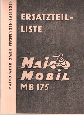 Ersatzteilliste Maico Mobil Roller MB 175, Motorroller, Oldtimer