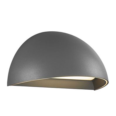 Nordlux Smart Home ARCUS SMART LED Außenwandleuchte grau, opal weiß 440lm IP54 App St