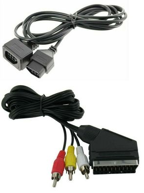 Nintendo NES RGB Scart Kabel + Controller, Verlängerungskabel für Nintendo NES