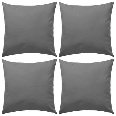 vidaXL Gartenkissen 4 Stk. 45 x 45 cm Grau