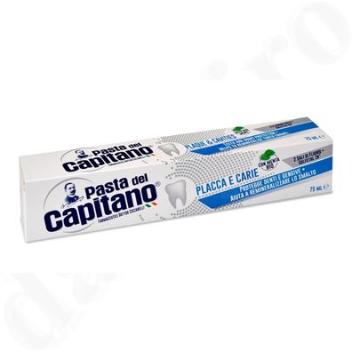 Pasta del Capitano Zahnpasta Protezione Karies & Plaque 75 ml Placca e Carie