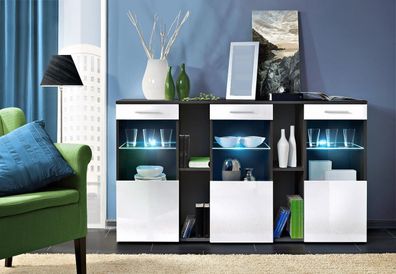 Wohnzimmer Kommode Luxus Sideboard Modern Designer Möbel Holz Neu