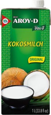 12x Kokosnussmilch 1l Aroy-D aus Thailand Kokosmilch Vegan / Vegetarisch