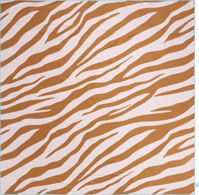 Swim Essentials Mikrofaser Strandtuch Badetuch orange/ karamell Zebra 180 x 180 cm