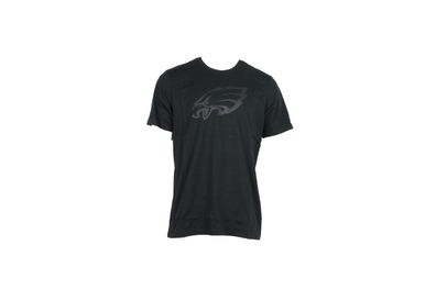 New Era Tonal BLACK Logo T-Shirt Philadelphia Eagles Schwarz Football 11859984