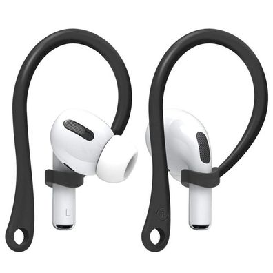 2 Paar Ohrbügel Entworfen für Apple AirPods, Entwickelt Schwarz