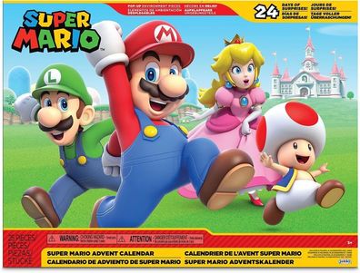Nintendo Adventskalender Super Mario & Co. mit goldenen Mario & Bullet Bill, 12032...
