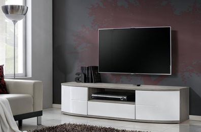 TV-Ständer Wohnzimmer Weiß Lowboard Modern Einrichtung Holz Neu Möbel