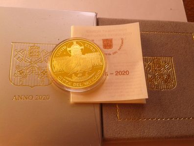 Original 100 euro 2020 PP Gold Vatikan Papst Franziskus 30g 917er Gold