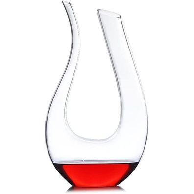 Weindekanter Belüfter U-f?rmige bleifreie Kristallglas Weinflasche