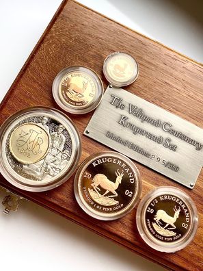 Krügerrand 2002 Veldpond Centenary Set 4 Münzen Gold