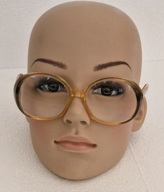 Brille mit Glas Damen goldbraun Modell Silvana mit Etui 70er Rodenstock 130