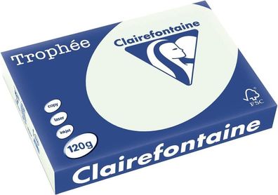 Clairefontaine Trophée Lindgrün 120g/ m² DIN-A4 - 250 Blatt