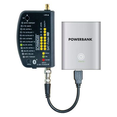 Schwaiger SF9003BT Sat Finder HD + Powerbank