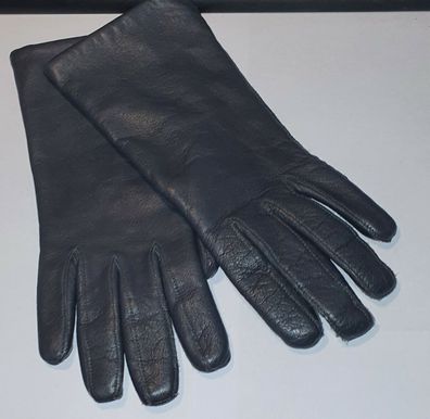 Handschuhe echt Leder in Grau wenig getragen 60er Vintagemodell gefüttert Gr.S