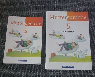 Schülerbuch und Arbeitsheft Muttersprache 5 Zustand gut Sachsen-Anhalt