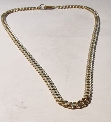 Halskette vergoldet Tombak Messing beschichtet Länge 44 cm 70er Vintage