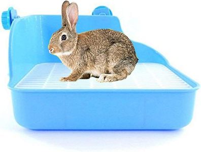 Kaninchen Katzentoilette Kunststoff Kleintiertoilette Töpfchen Trainer Eckbox