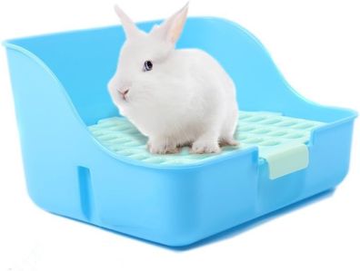 Ecktoilette Kaninchen, Kaninchen Töpfchen Quadrat Form Toilette Mit Gitter,