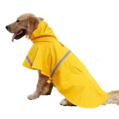 Verstellbare wasserdichte Haustierhund -Hunde mit Kapuze Regenmantel