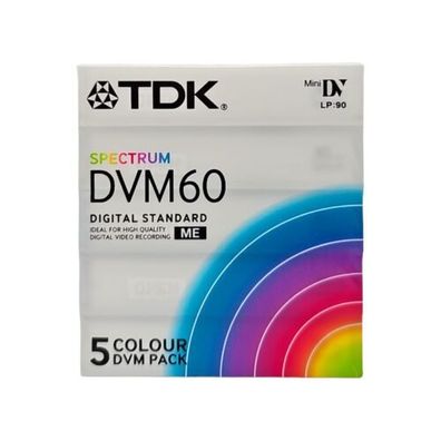 TDK Mini DV 60 LP90 Kassette 5er Pack Leerkassetten NEU