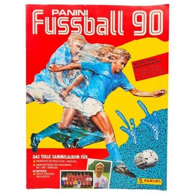 Panini Fussball 90 Stickeralbum mit Poster Bundesliga Sammelalbum Fast Leer 1990