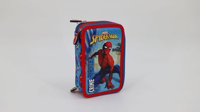 Marvel Spider-Man 20cm Federmäppchen gefüllt mit Stiften, Radiergummi, Schere