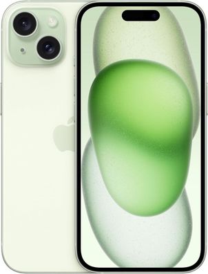 Apple iPhone 15 - 512GB - Grün inkl. Silikon Case & Schutzglas