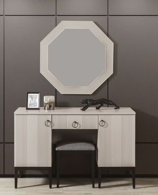 Schminktisch mit Spiegel Schlafzimmer Set Modern Design Neu Luxus